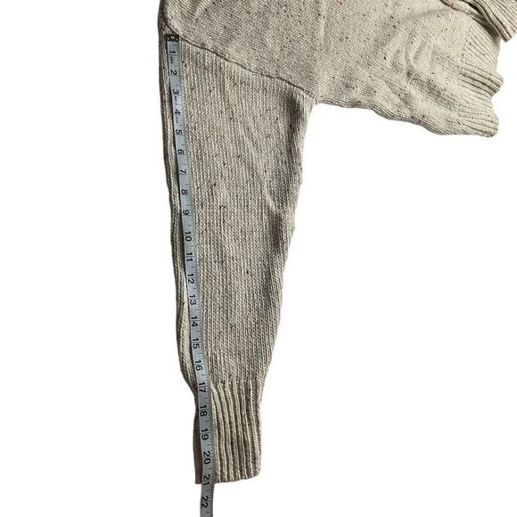 Abound Sweater V-Neck Drop Shoulder Ivory Confetti Blue Green Red Specks XL - Picture 7 of 15